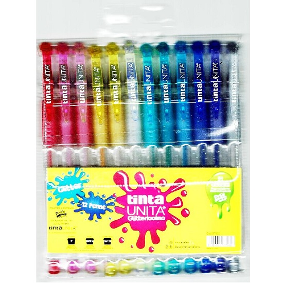 Penna gel Glitter Profumata 12 colori - Punto Ufficio Web